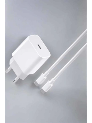 İOS Uyumlu Type-C Girişli Hızlı Şarj 15/15 Pro Max Adaptör ve Kablosu