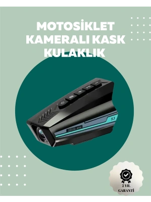 IP65 Sertifikalı Kask Kamerası – Geniş Açı Lens, Bluetooth 5.3