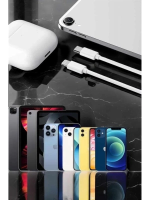 Iphone Uyumlu İOS Uyumlu Lightning Hızlı Şarj Tye C Lightning Şarj Kablosu