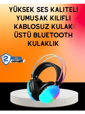 IPX4 Suya Dayanıklı Kablosuz Kulak Üstü Gaming Kulaklık