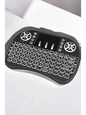 Işıklı Kablosuz Mini Q Klavye Tüm Cihazlara Uyumlu