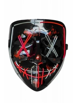 Işıklı Led Maske Parti Eğlence Maskesi Hallowen Neon Maske