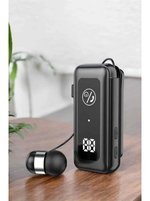 Kablolu Bluetooth Kulaklık Kulak İçi Stereo Mikrofonlu Dijital Göstergeli