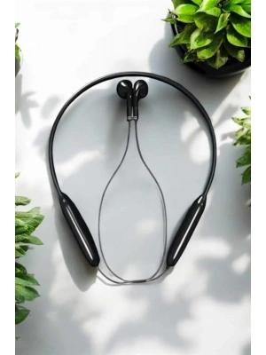 Kablolu Boyun Askılı Dijital Göstergeli Bluetooth Kulaklığı 60 Saat