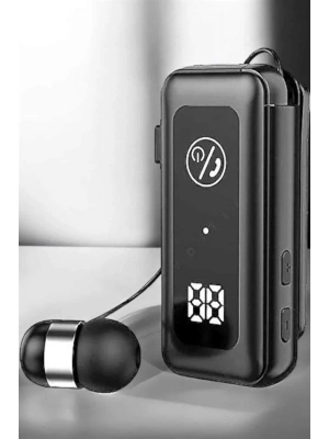 Kablolu Makaralı Bluetooth Kulaklık Uzun Pil Ömrü Dijital Göstergeli