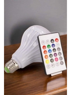 Kablosuz Bluetooth Hoparlör Led Lamba