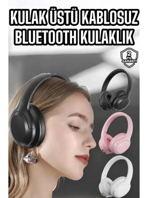 Kablosuz Bluetooth Kulaklık ANC/ENC Destekli Kulak Üstü Yüksek Ses Kaliteli
