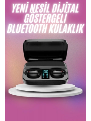 Kablosuz Bluetooth Kulaklık Android ve İOS Uyumlu Led Göstergeli Powerbankli