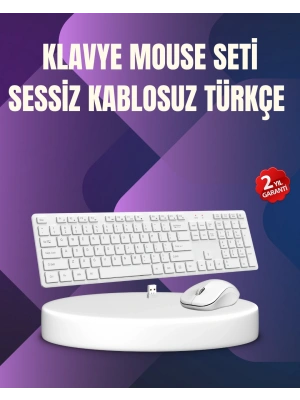 Kablosuz Klavye Mouse Takımı - Ergonomik, Sessiz ve Enerji Tasarruflu