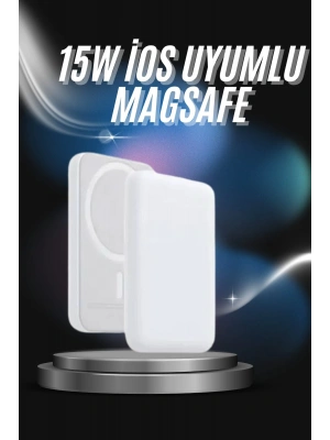 Kablosuz Magsafe Hızlı Şarj 5.000 mah Kablosuz Şarj Cihazı