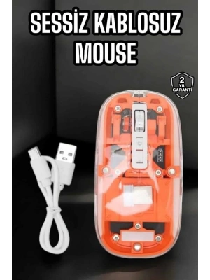 Kablosuz Mouse Fare 5.0 Bluetooth Bağlantılı USB Girişli