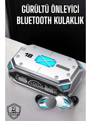 Kablosuz Powerbankli Oyuncu Kulaklığı Gürültü Önleyici