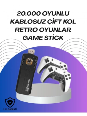 Kablosuz Retro Oyun Konsolu – Binlerce Oyun ve HD Görüntü ile Keyifli Oyun Deneyimi