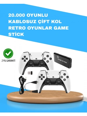 Kablosuz Retro TV Oyun Konsolu – 30.000+ Oyun, HD Çıkış & Kablosuz Gamepad ile Efsanevi Oyun Deneyimi