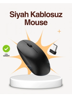 Kablosuz Sessiz Mouse – Ayarlanabilir DPI ve USB Bağlantılı