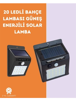 Kablosuz Solar LED Lamba | Bahçe, Veranda, Merdiven Işığı, Otomatik Aç-Kapa Sensörlü