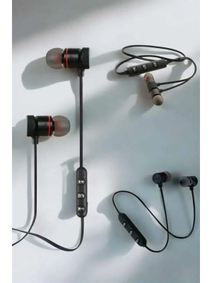 Kablosuz Sport Mıknatıslı Mikrofonlu Kulak İçi Kulaklık