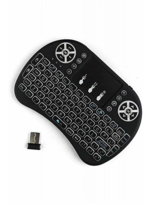 Kablosuz Türkçe Q Klavye RGB Işıklı Televizyon Ps3 Dokunmatik Mouse