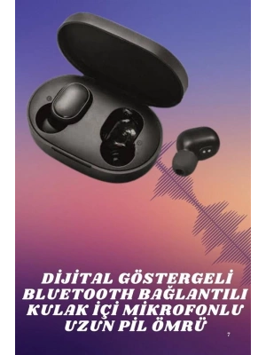 Kablosuz TWS Kulaklık Kulak İçi Mikrofonlu Bleuetooth Kulaklık Yüksek Ses Kaliteli