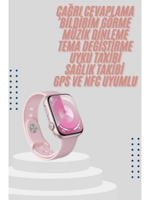 Kadınlara Özel Yeni Nesil Pembe Amoled Ekran Ultra Akıllı Saat 49MM