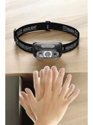 Kafa Lambası Kamp Lambası Led Işık Şarjlı Ayarlanabilir