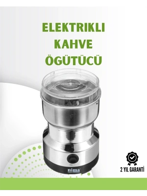 Kahve ve Baharat Değirmeni | Kompakt, Hafif, Hızlı Öğütme, Şeffaf Kapaklı, Kolay Kullanım