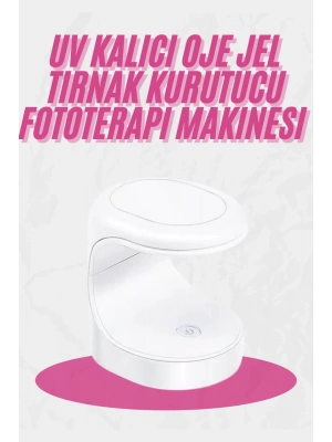 Kalıcı Oje Kurutucu Mini UV Işınlı Taşınabilir Hızlı ve Pratik Oje Kurutucu