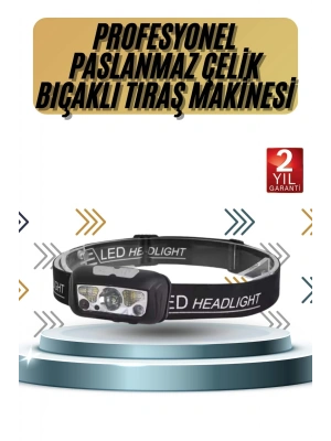 Kamp Lambası Kafa Feneri Kafa Lambası Ayarlanabilir Sensörlü Şarjlı