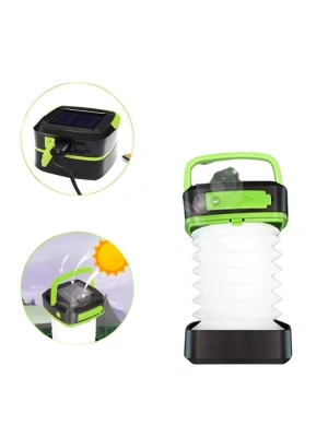 Kamp Lambası Katlanabilir Lamba Solar Şarjlı Led Lamba El Fenerli