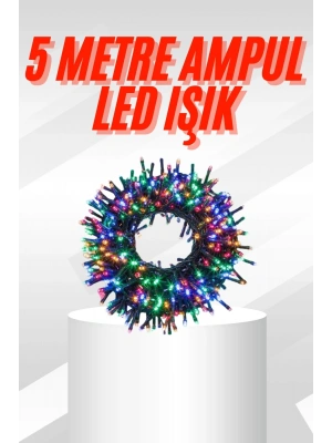 Karışık Renk Pilli Led Işık Çok Fonksiyonlu Enerji Tasarruflu 5 Metre