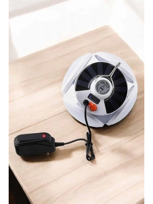 Katlanabilir Taşınabilir Kamp Lambası Işıldak Beyaz Işık Güneş Enerjili Solar Aydınlatma