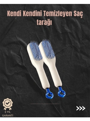 Kendini Temizleyen Hava Yastıklı Saç Tarağı – Düğümsüz Tarama