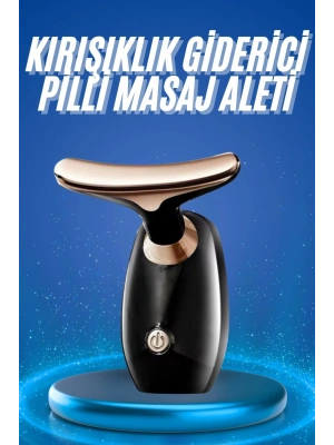 Kırışıklık Giderici Yüz Masaj Aleti Pilli Cilt Bakım Cilt Sıkılaştırma Derinlemesine Temizler