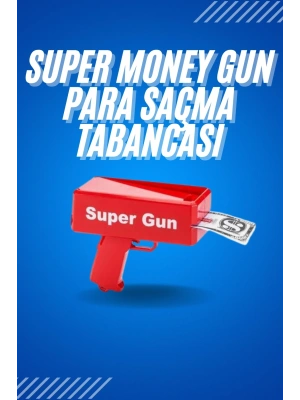 Kırmızı Çocuklara Özel Para Fırlatma Makinesi Para Saçma Tabancası