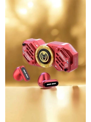 Kırmızı Kablosuz Bluetooth Kulaklık Stres Çarklı Oyuncu Kulaklığı