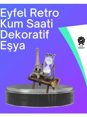 Klasik Tasarımlı Ahşap Kum Saati – Ev ve Ofis İçin Masaüstü Aksesuarı