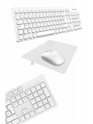 Klavye Mouse Seti Sessiz Kablosuz Türkçe TV  PC Uyumlu
