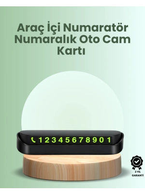 Kompakt Fosforlu Park Numaratörü – Gündüz Şıklığı, Gece Görünürlüğü