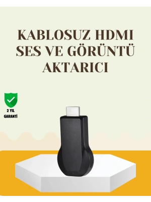 Kompakt HDMI Kablosuz Dongle – 1080p Görüntü ve Plug‑and‑Play Kurulum