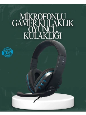 Konforlu Kulak Yastıklı Stereo Gaming Kulaklık – Net İletişim Performansı