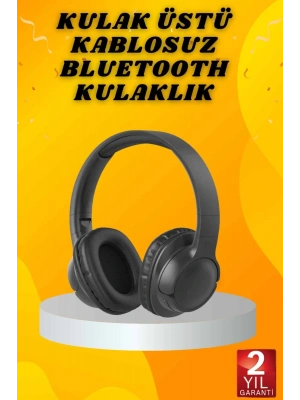 Kulak Üstü Bluetooth Kulaklık Ayarlanabiilir Uzun Pil Ömrü Kablosuz 5.0 Bluetooth