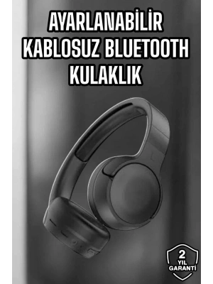 Kulak Üstü Kablosuz Bluetooth Kulaklık Gürültü Önleyici Uzun Şarj Süreli