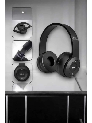 Kulak Üstü TF Kart ve AUX Destekli Ergonomik Bluetooth Kulaklık