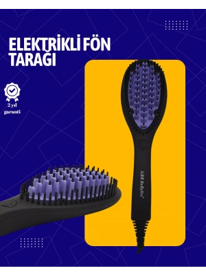 Kuru ve Islak Saça Uygun Elektrikli Seramik Saç Fırçası