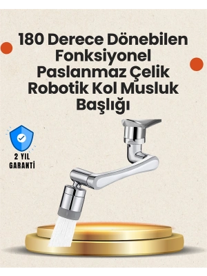 Lavabo ve Mutfaklar İçin 1080 Derece Döner Musluk Başlığı – Pirinç Gövdeli