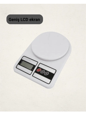 LCD Ekranlı Yüksek Hassasiyetli Dijital Mutfak Terazisi