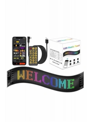 Led Ekran Matrix Panel Dijital Araba Yazısı RGB 16x64