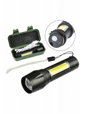 Led Lamba El Feneri Küçük Taşınabilir USB Şarjlı Acil Durum Lambası