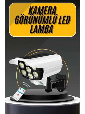 LED Lamba-Güneş Paneli Destekli Uzaktan Kumandalı Solar LED Lamba