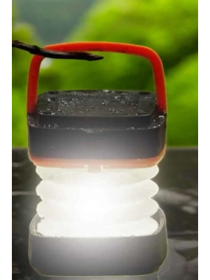 Led Lamba Kamp Lambası Hafif Taşınabilir Şarj Süreli Akordeon El Fenerli